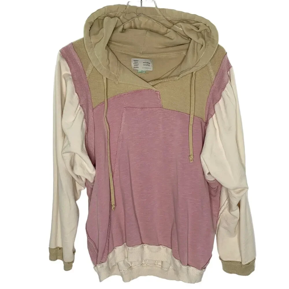 Colorblock Hoodie Sweatshirt - Picture 2 of 8